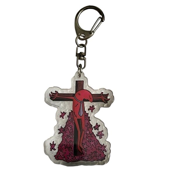 Smiling Friends Crucified Allan Blibley Control Episode One Acyrlic Keychain - Picture 4 of 8